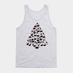 Black Musical Christmas Tree Tank Top